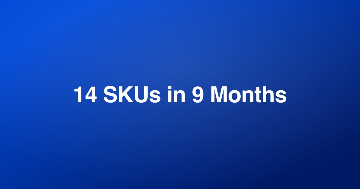 Scaling 14-Product Portfolio Through MFDS in 9 Months