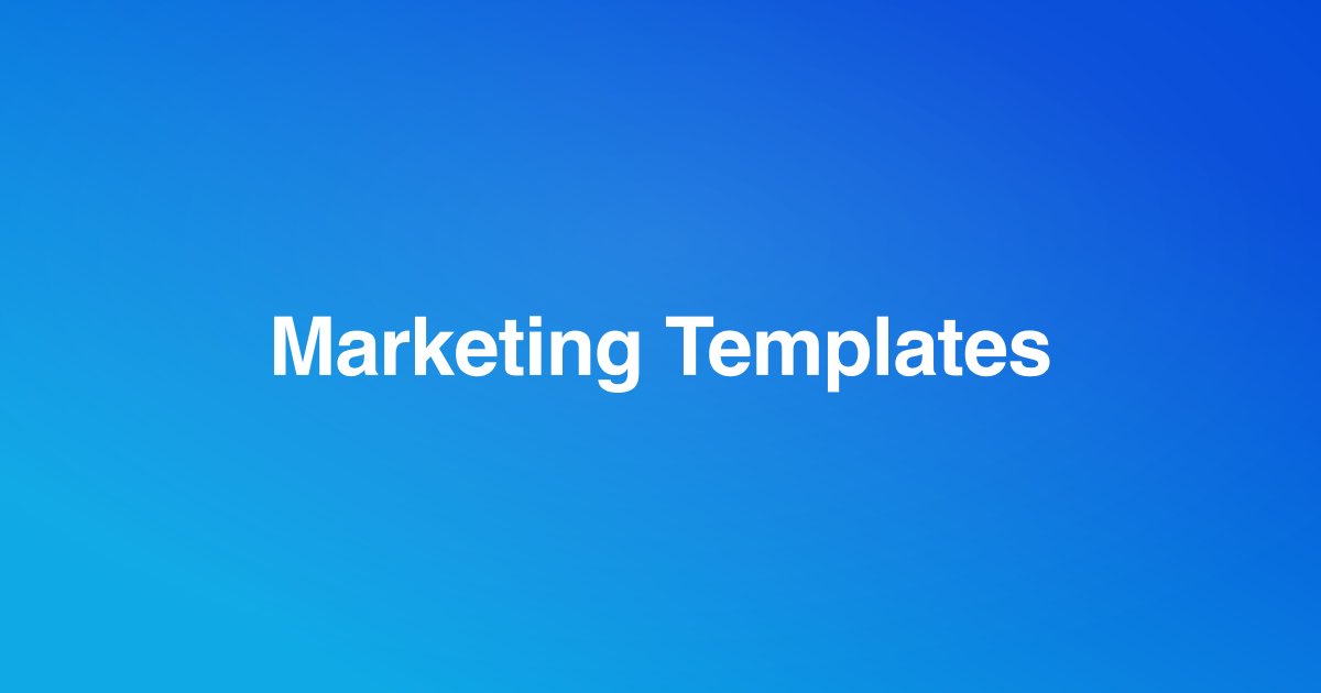 Marketing Asset Templates for MedTech Launch